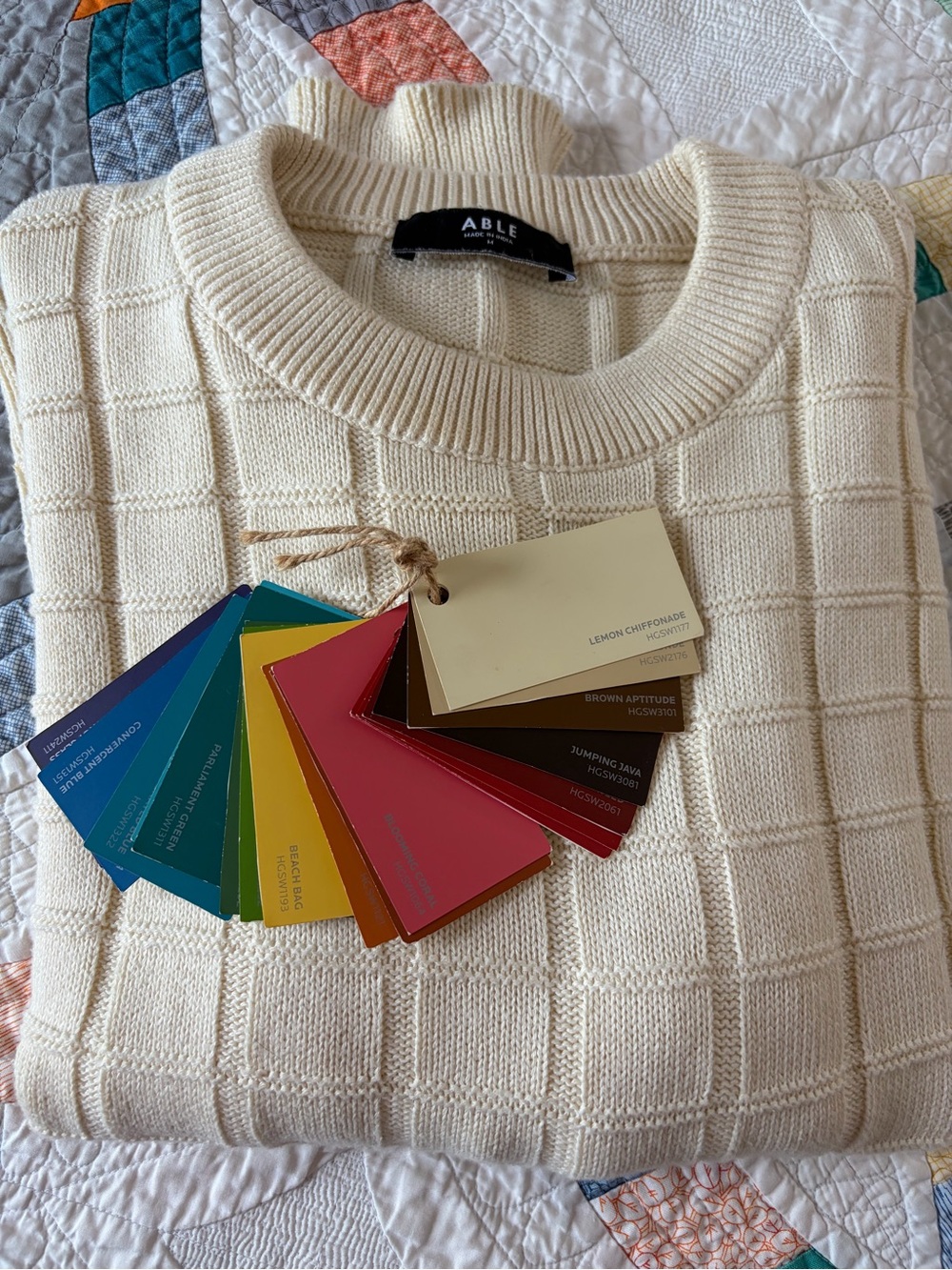 Able Cream Crewneck Knit Sweater - Picture 6 of 6